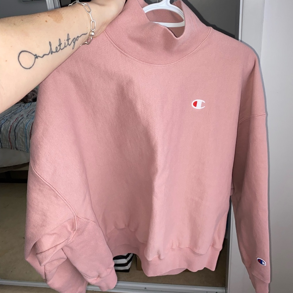 BNWOT.  Champion pink crewneck sweater